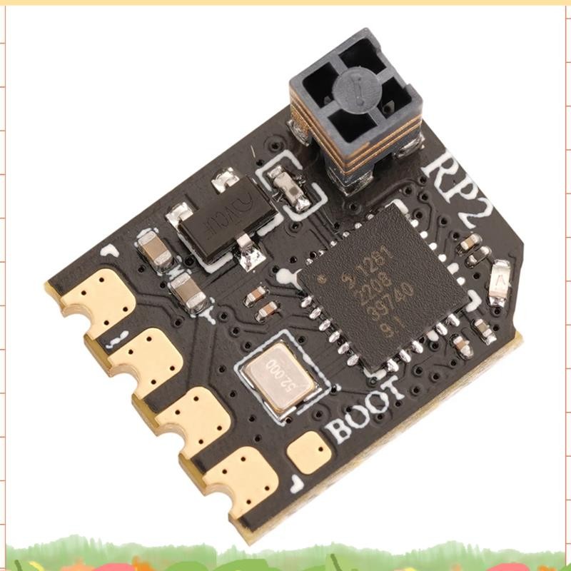 RP2 ตัวรับสัญญาณนาโน 2.4 Ghz ELRS ตัวรับสัญญาณสีดําความล่าช้าต่ําสําหรับรุ่น TX16S TX12 ELRS