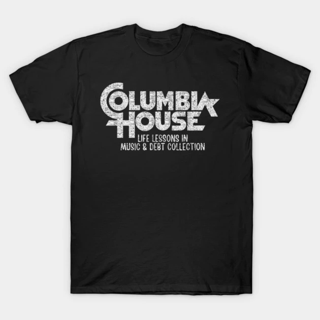 เสื้อยืด Vintage Columbia House Record Tape Distressed