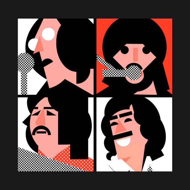 เสื้อยืด Vintage Beatles Let It Be Get Back Cotton 100% thumbnail 9