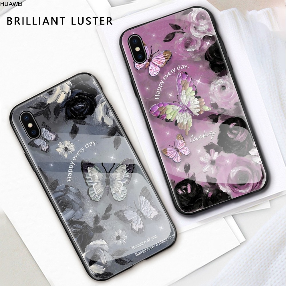 Huawei Y9 P30 P20 Honor X6B X7B X9B Pro Prime 2019 4G 5G เคสหัวเว่ย Glass Case