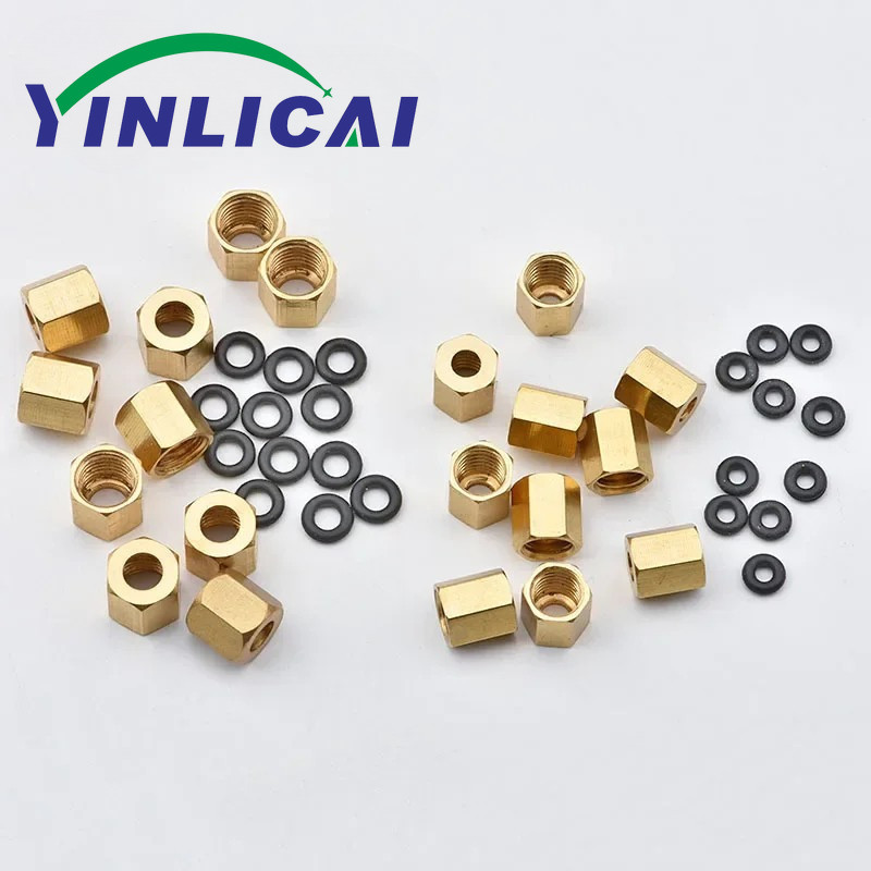 5PCS Printhead Ink Damper ทองแดง Nut O แหวนสกรูสําหรับ Epson DX4 DX5 DX7 5113 4720 XP600 TX800 L800 