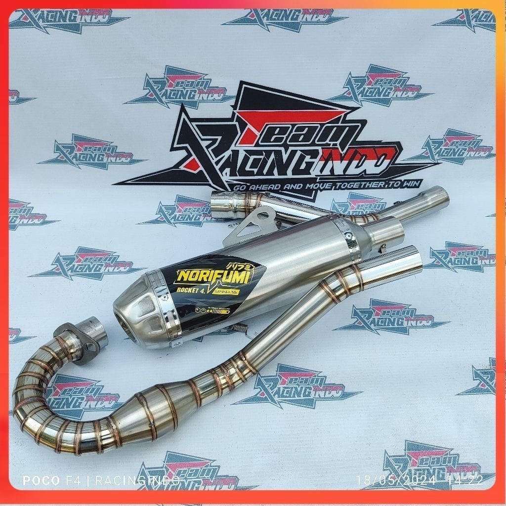 ท่อไอเสีย NORIFUMI Rocket 4 สําหรับ XR150 XR200 XR 150/200 KLX 150 CRF 150/CRF150 D-TRACKER 150 WR 1