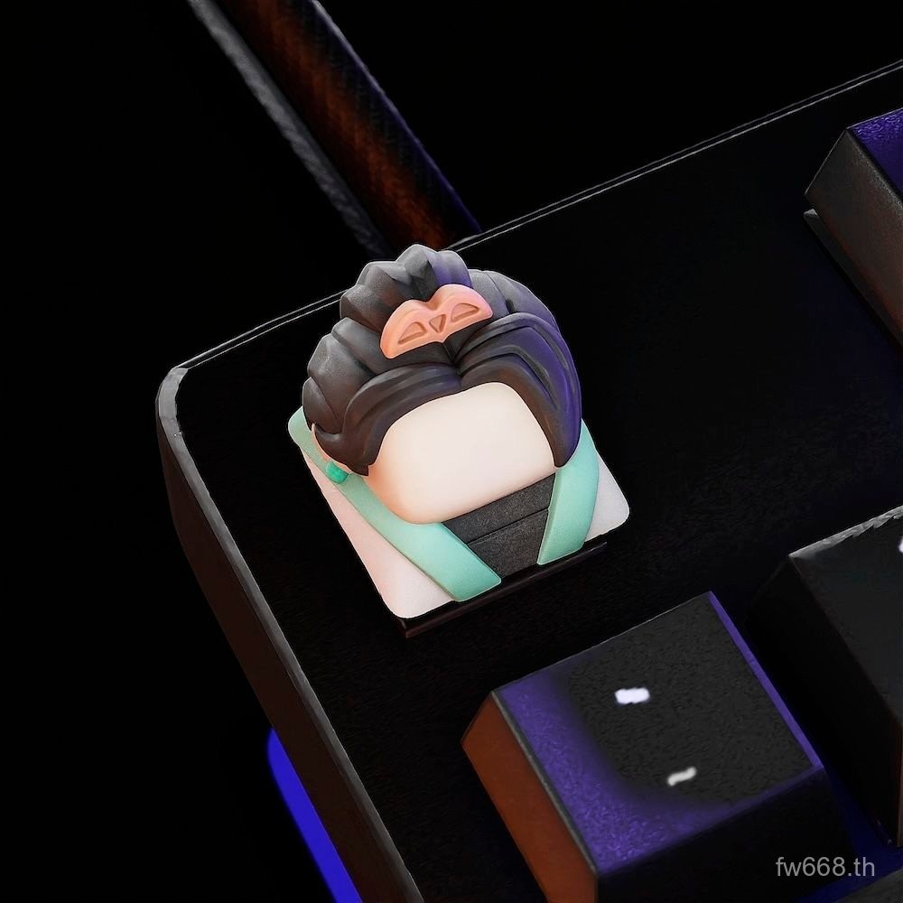 สีฮิต!Fearless Contract Valente ปุ่มกดเฉพาะ Muddle Tits Sage Viper ปุ่มกดสามมิติ