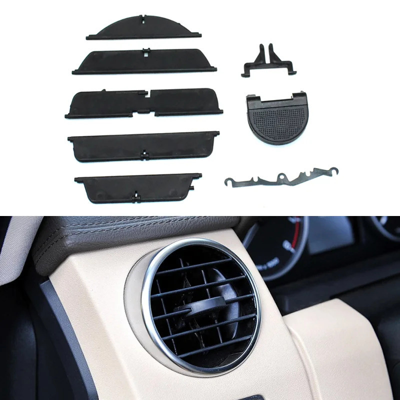 Wooeight 8x ด้านหน้า A/C เครื่องปรับอากาศ Outlet แผง Paddle ชุดซ่อม Paddle Grille สําหรับ Land Rover