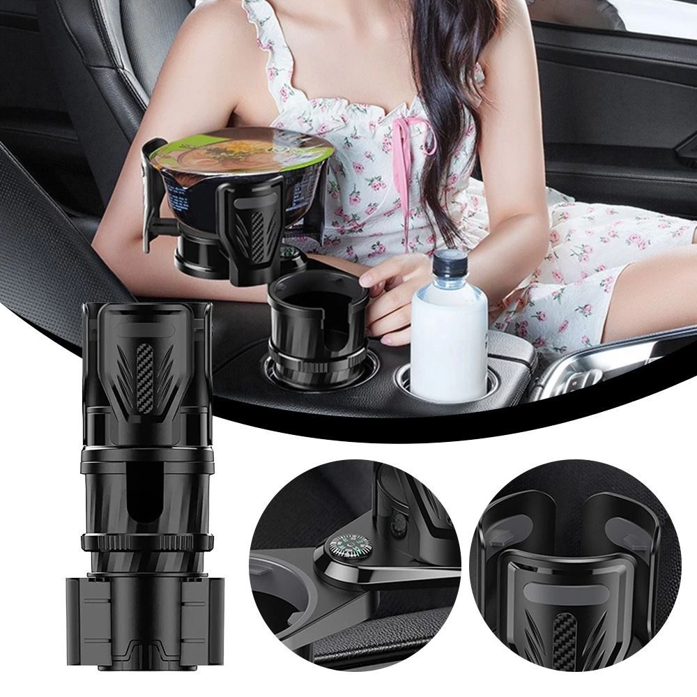 AURO ที่วางแก้วน้ำในรถยนต์ ปรับได้พร้อมเข็มทิศ หมุน 360 องศา thumbnail 10