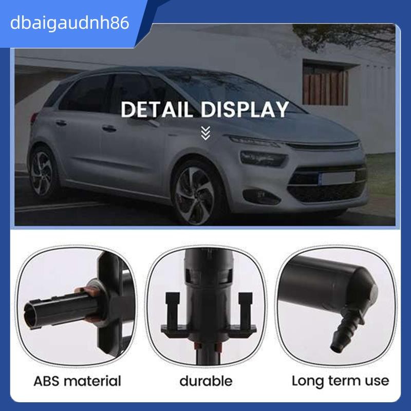 READY STOCK2 ชิ้นไฟหน้าทําความสะอาดเครื่องซักผ้าหัวฉีด 6438P1 6438F3 สําหรับ 307 207 607 C4 C5 ไฟหน้