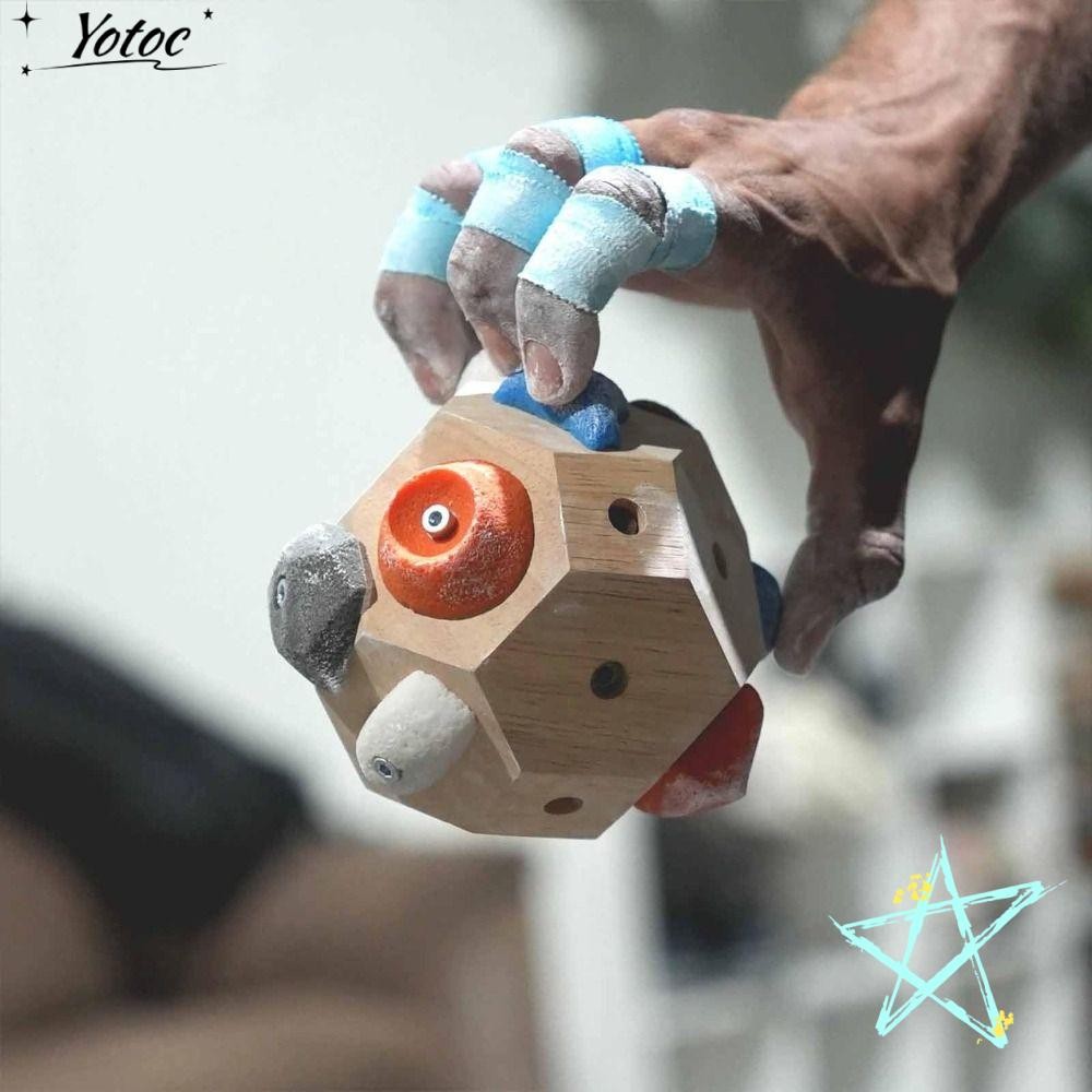 YOTOC Handcrafted Boulder Block, Finger Strength Training Climbing Training Block Climbing ถือหิน, Geifts Multi-function Portable Rock Climbing Ball สําหรับปีนเขาคนรัก