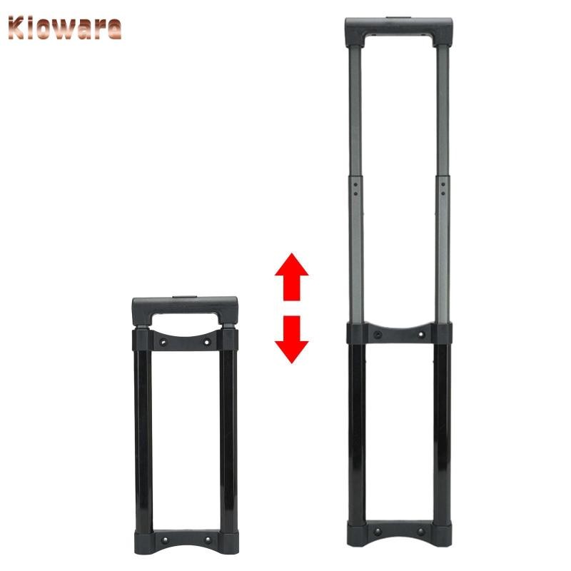 Kloware DIY กระเป๋าเดินทาง Telescopic Handle อะไหล่ 32 นิ้วยาวอุปกรณ์เสริมการเดินทางแข็งแรง Fine Craftsmanship โลหะสีดําดึง Rod