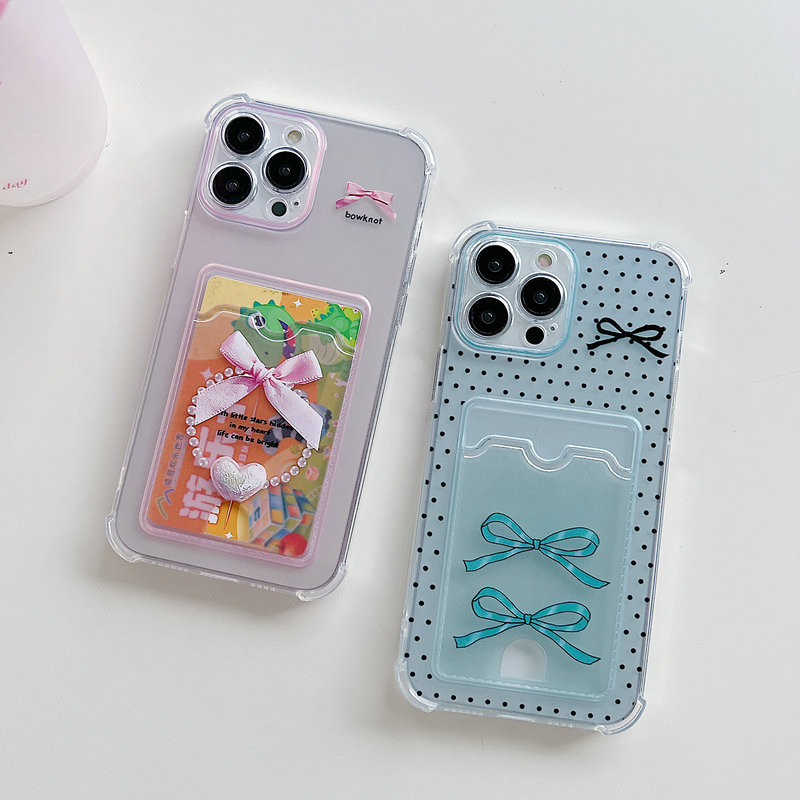 Case เข้ากันได้กับ Samsung Galaxy A16 LTE 4G 5G Soft Clear Card Package Motif สีเขียวและสีชมพู Bowkn