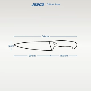 Jasco มีดเชฟ ด้ามสี 8" Color-Coded Chef Knives