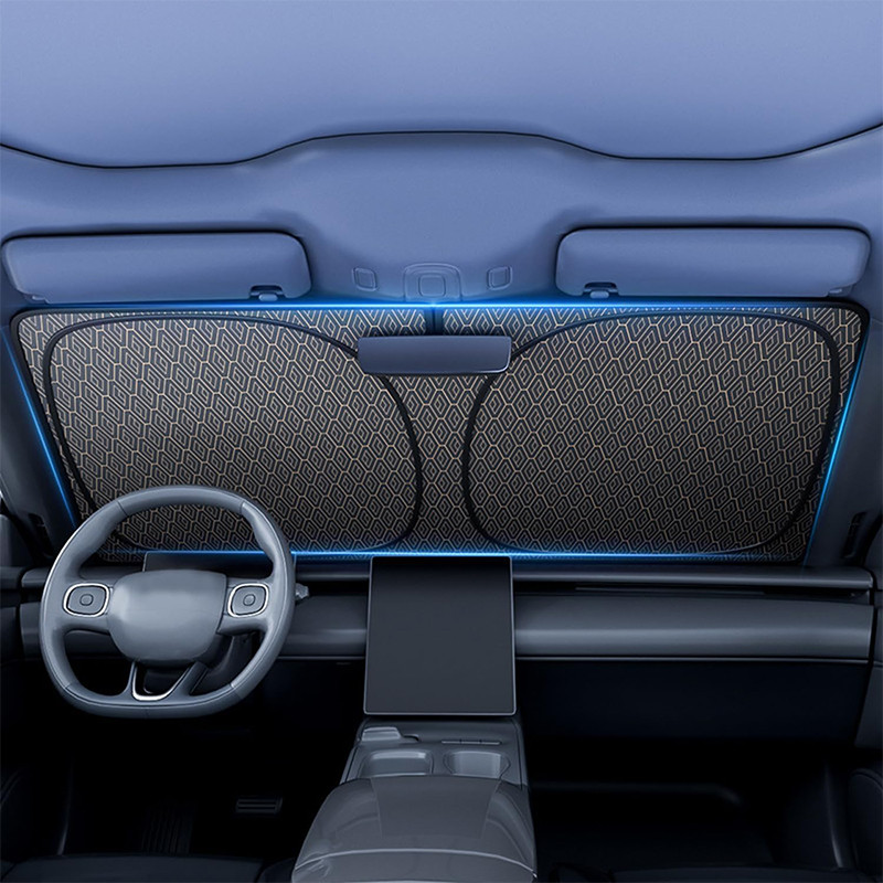 carboss ร่มกันแดดในรถ laser ม่านบังแดด ที่บังแดดในรถยนต์ บังแดดรถยนต์ บังแดดหน้ารถ. - รูปที่ 5