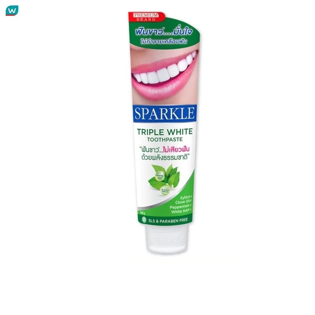 Sparkle สปาร์คเคิล ยาสีฟัน ทริปเปิ้ล ไวท์ 100 กรัม