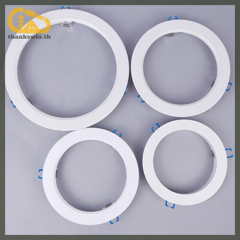 Thankswin LED Downlight Spotlight วงเล็บขาตั้งอะแดปเตอร์โคมไฟ Shade แหวนรูขยายสีขาวกรอบด้านนอกตัด Remedial วงกลม th ราคา ถูกที่สุด ดีลบีเคเค แกลเลอรีภาพที่ 2