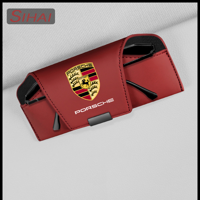 สําหรับ Porsche รถหนังแว่นตา Visor กล่องเก็บ 911 992 Cayenne 9YA Panamera 970 Macan 95B 718 982 Tayc
