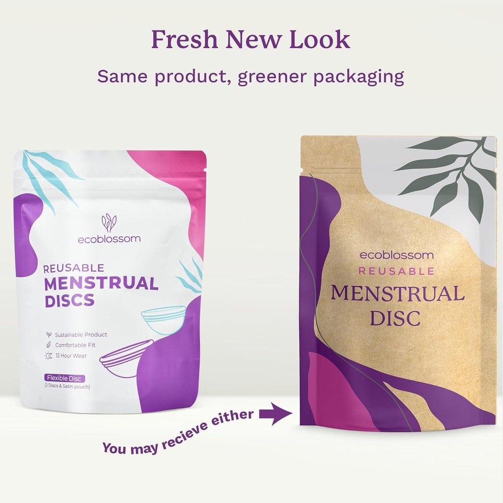 [EcoBlossom] Reusable Menstrual Disc 2 Count ถ้วยอนามัย ถ้วยรองรับประจำเดือน