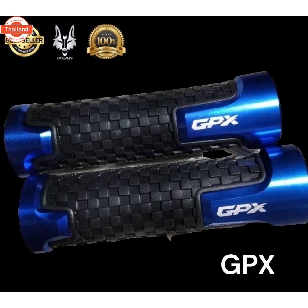 ปลอกแฮนด์ GPX DEMON 125/150/ GR200R  ยางนิ่มจัถนัดมือ สีทอง 00/ดำ 01 / แดง 02/ น้ำเงิน 03