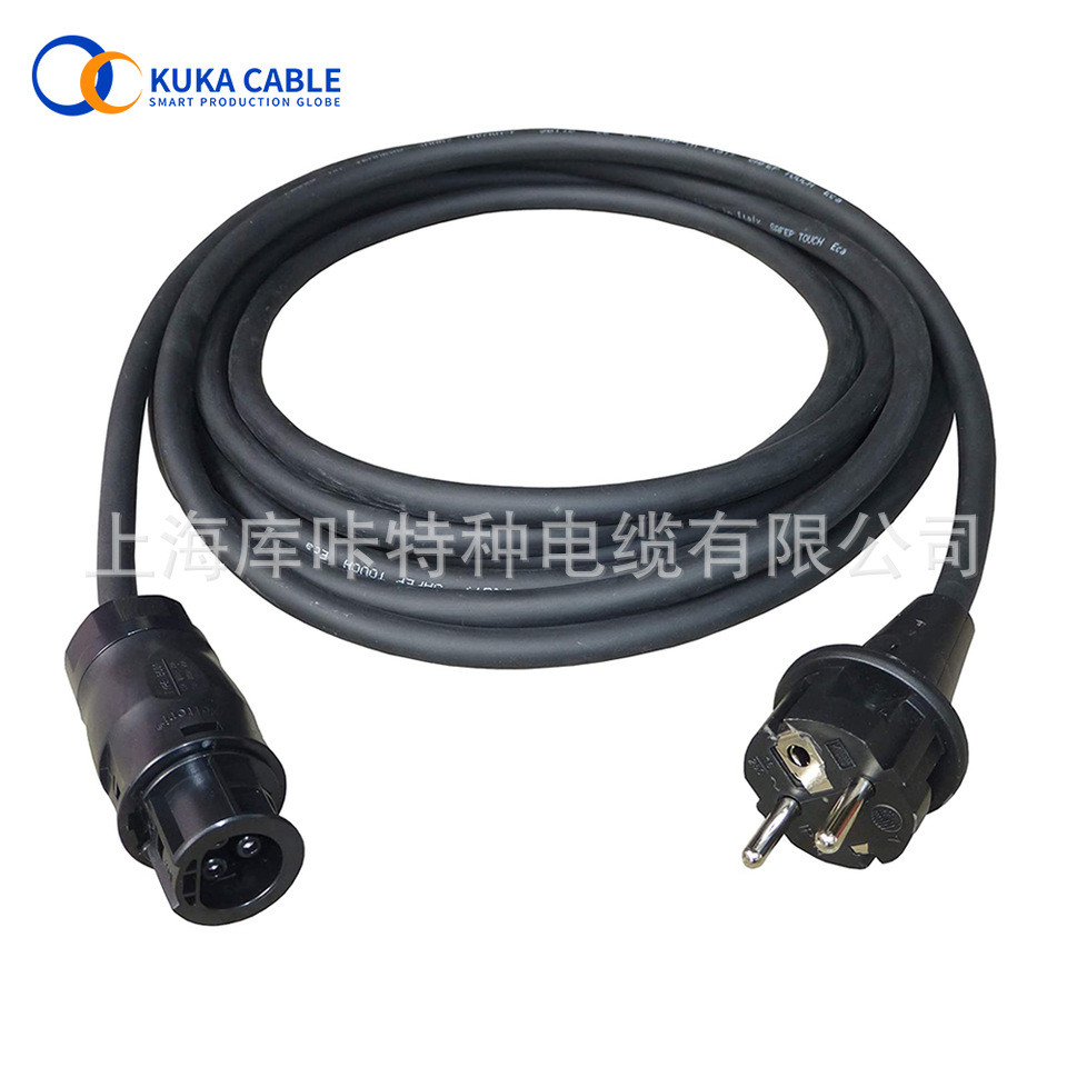 H07RN-F 3 * 1.5 ปลั๊กสายไฟไปยัง BC01 Connector สายเชื่อมต่อ Micro Inverter