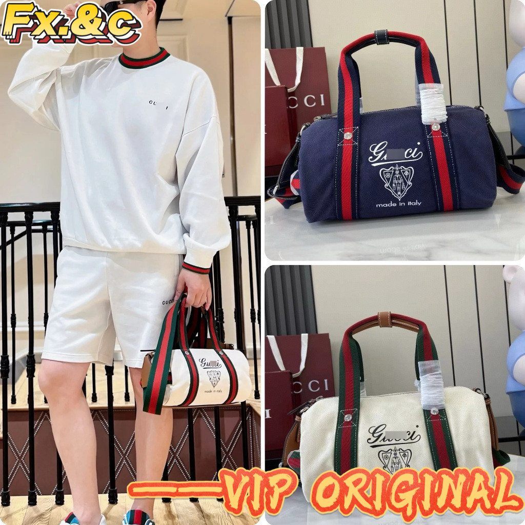 【ก่อนสั่งสอบถาม】ราคา5000/5700 GC หนังแท้ หนังวัว canvas 816865 กระเป๋าเดินทาง กระเป๋าสะพายข้าง 30*16