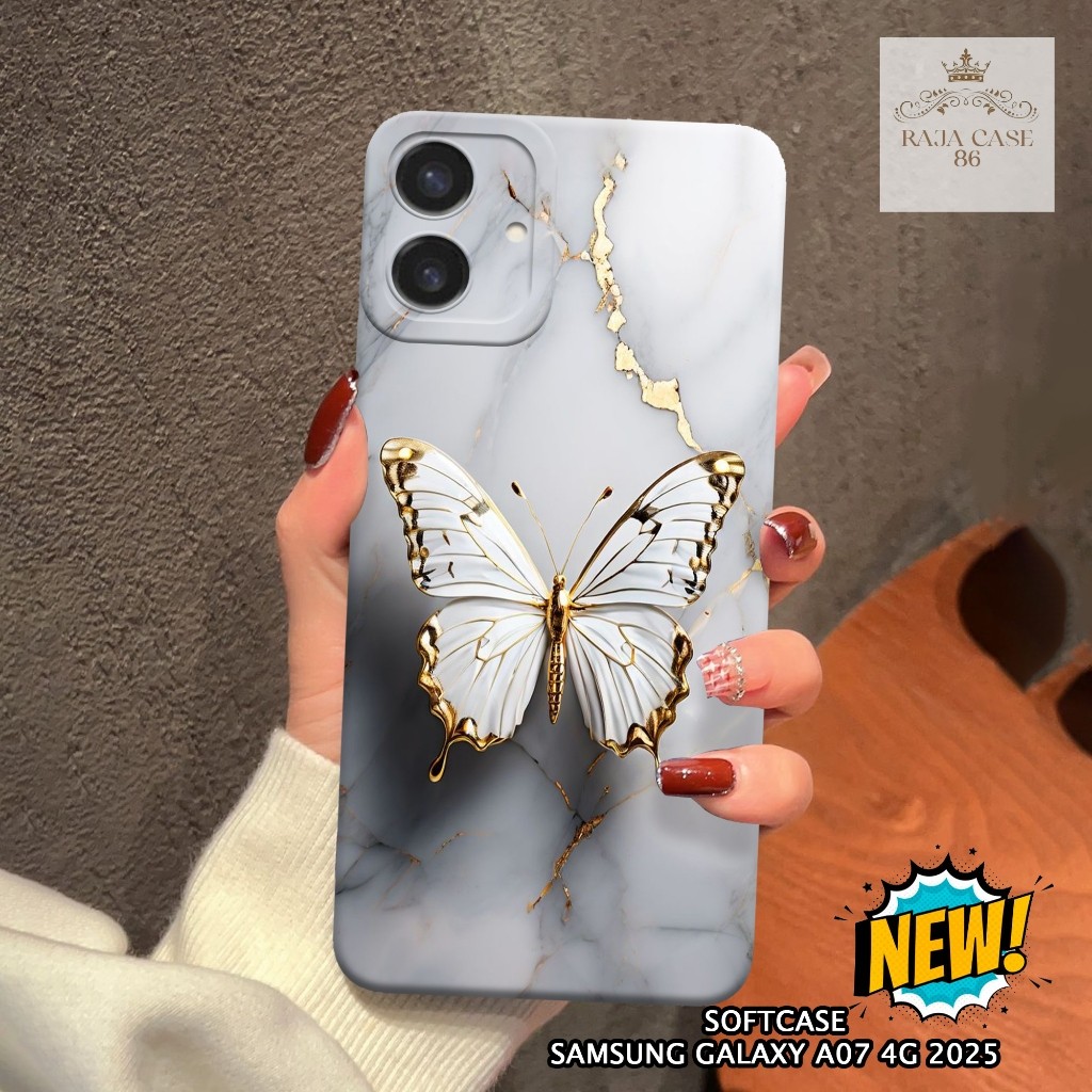 เคส HP Samsung A07 4G 2025 - Rajacase - เคส Samsung A07 4G - เคสผีเสื้อ Motif - กันรอยมือถือ - Samsu
