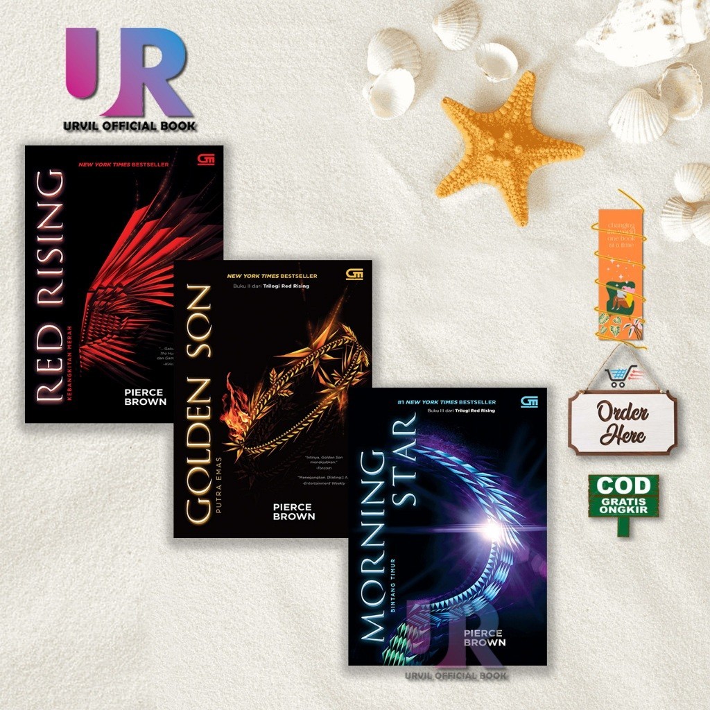 MERAH Red Rising, Golden Son, Morning Star โดย Pierce Brown
