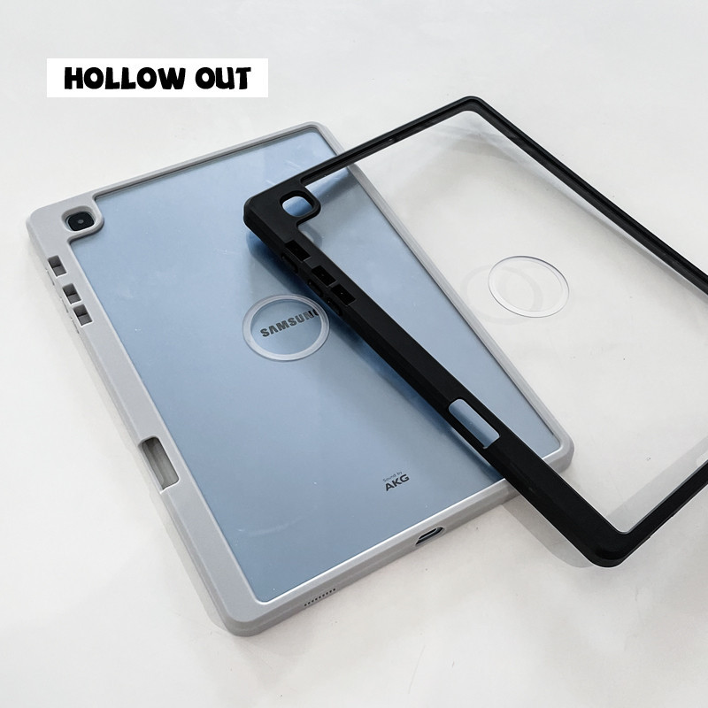 Samsung S9FE เคสป้องกัน S8 + 12.4 แท็บเล็ต S7 Cooling A9 + 11ซม.พร้อมช่องเสียบปากกา Tab A8 10.5 โปร่งใส P610 อะคริลิค S7FE บาง S9 PLUS เปลือกแข็ง S6Lite กรณีซิลิโคนอ่อนนุ่ม