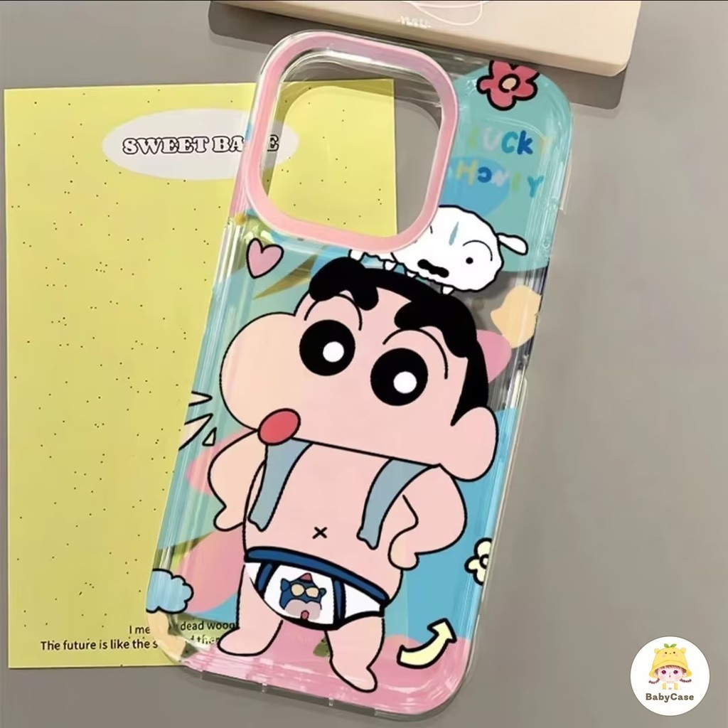 การ์ตูนตลกน่ารักเครยอนชินจัง เคส Iphone 15 11 13 Pro Max 7Plus 14 12 Pro Max 7 8 14 15 Plus X XS XR Max SE 2020