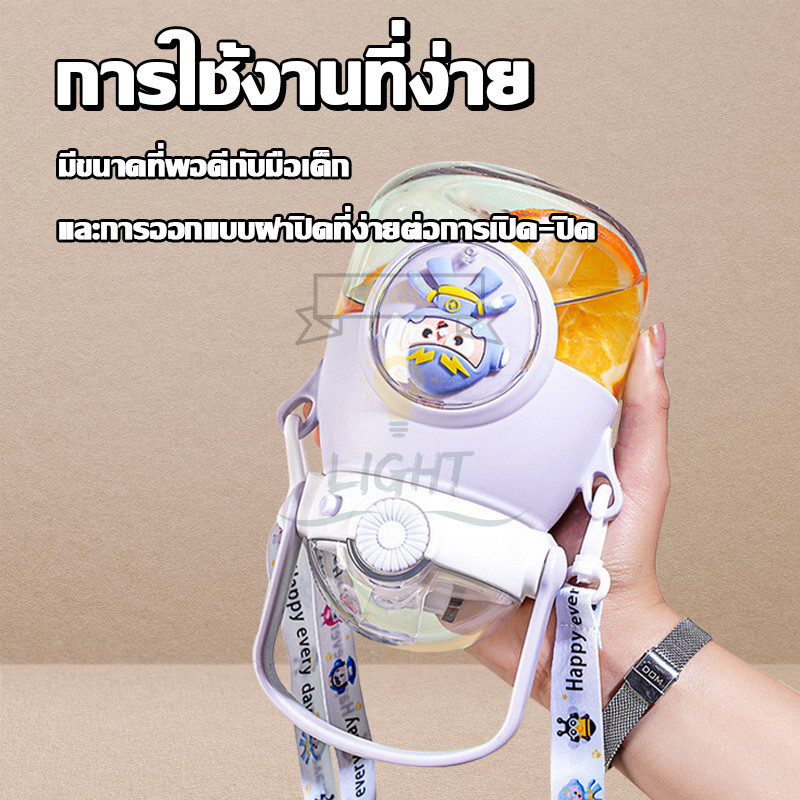 กระบอกสำหรับเด็ก ความจุ 900ml ความจุขนาดใหญ่  ความงามสูง ดีไซน์น่ารักมูลค่า สำหรับเด็กผู้หญิง พร้อมส่ง - รูปที่ 2