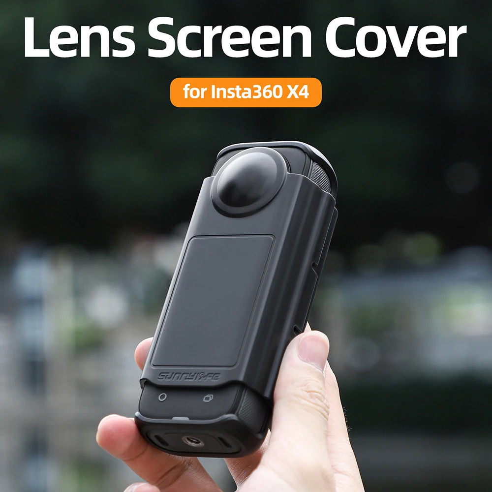 สําหรับ Insta360 X4 เลนส์ฝาครอบหน้าจออุปกรณ์เสริมกล้อง Anti-scratch PC เกราะป้องกัน Insta 360 X4 เลนส์หน้าจอกรณี