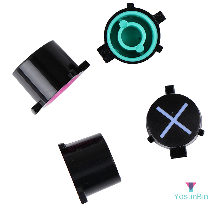 Yosunbin] 4 ชิ้น/เซ็ต ABXY controller ปุ่มอะไหล่ซ่อมเปลี่ยนสําหรับ PS4 ใหม่
