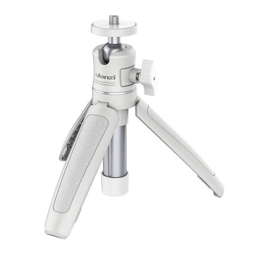 Ulanzi MT-08 White Tripod With 1/4 Screw To DSLR Cameras Smartphone