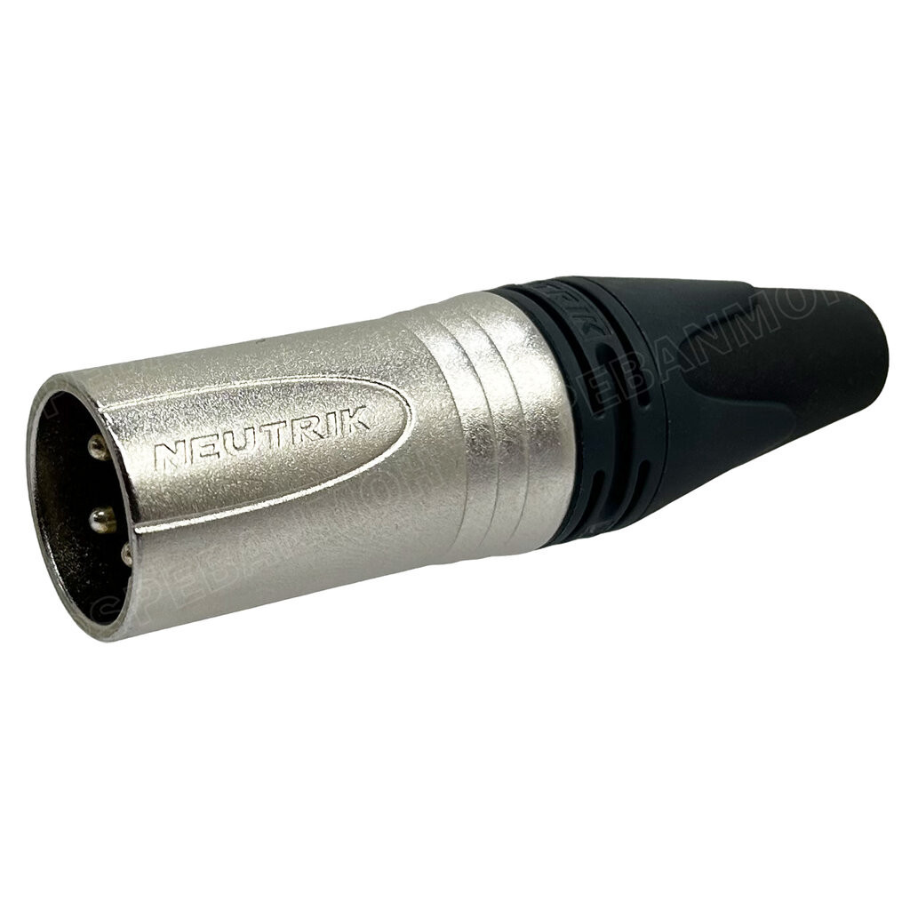 [ 1ชิ้น ] NC3MXX Neutrik XLR Cannon 3P Audio Connector ต่อสาย Male ตัวผู้ต่อสาย แคนนอนผู้ สำหรับเข้าสาย ตัวผู้ นิวทริ...