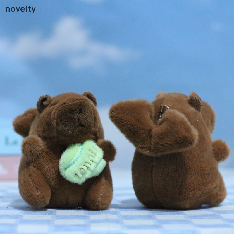 Nly น่ารักแกว่งปีก Capybara จี้ตุ๊กตาของเล่นรูปการ์ตูนกระเป๋าจี้พวงกุญแจตุ๊กตา N