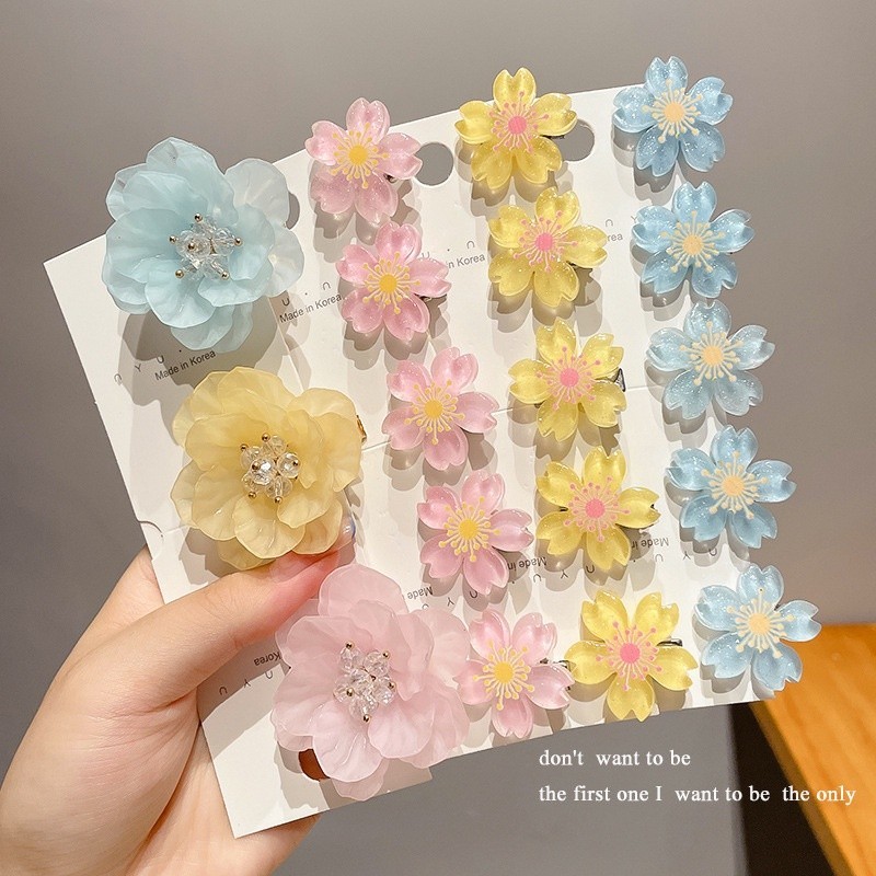 กิ๊บติดผมซากุระ 2024 เครื่องประดับผมขนาดเล็กหวานและน่ารักใหม่