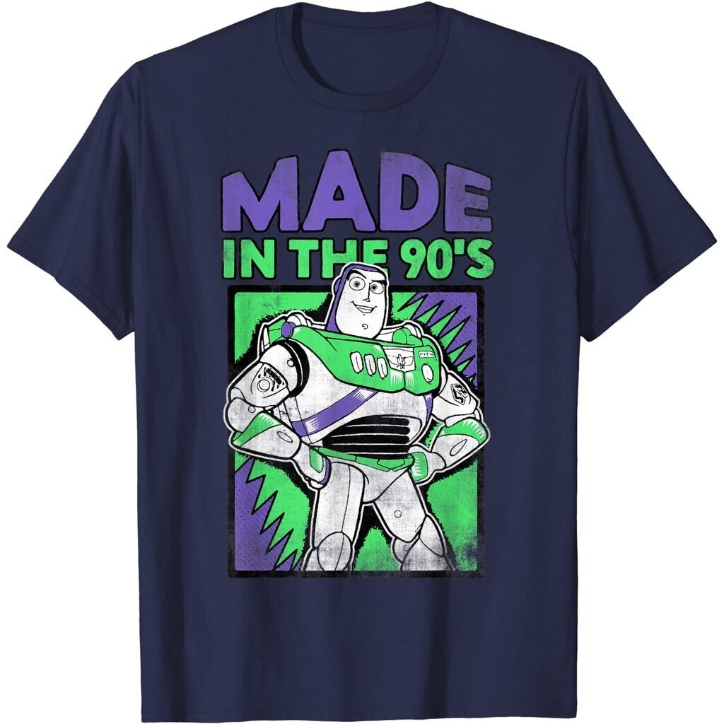 Buzz Lightyear Disney Pixar Toy Story  T-Shirt Fashion round neck short sleeve men's T-shirt