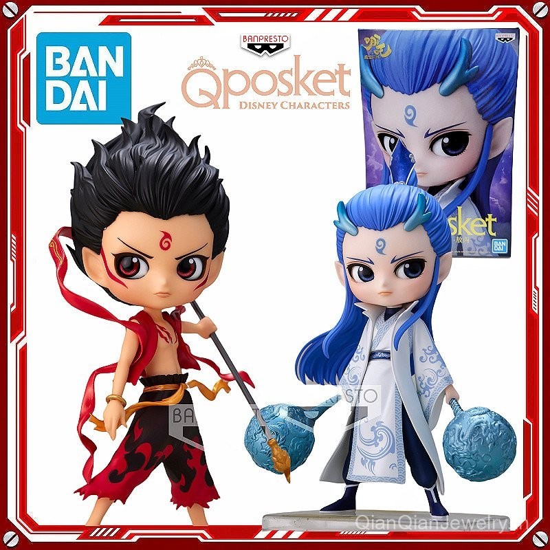 โรงงานแว่นตา Bandai qposket Nezha Ao Bing Feng Shen Yanyi เจ้าชายคนที่สามของตกแต่งมือ