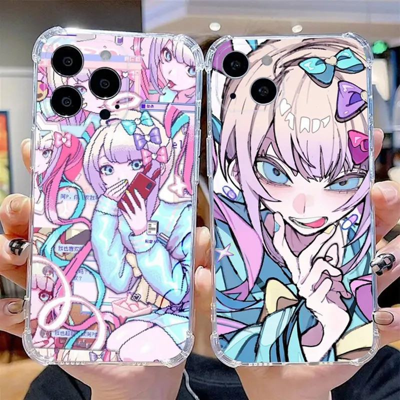 TK-1 Needy Streamer Overload เคสโทรศัพท์สําหรับ iPhone 17,15,14,13,12,11 Plus,Pro,Max,XR,XS,X,7,8 Plus,SE,Mini โปร่งใส Sili