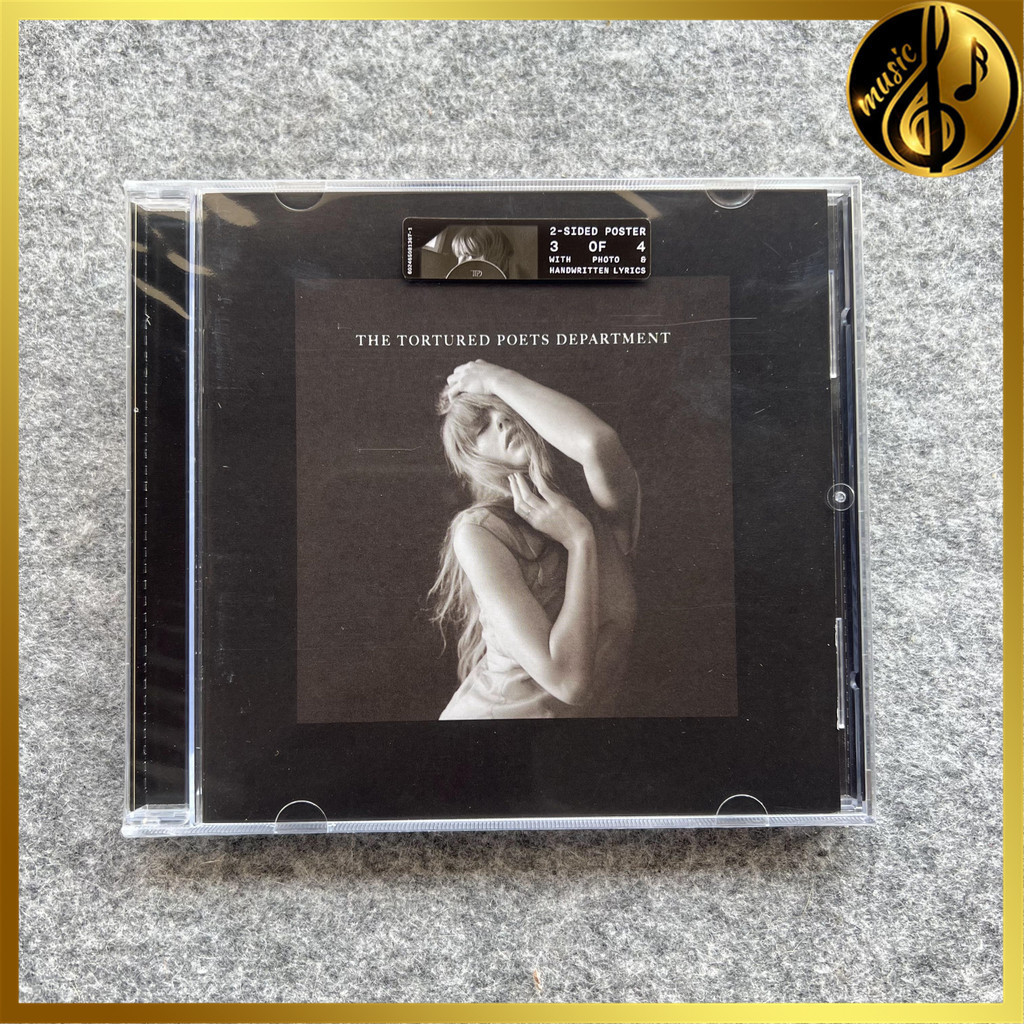 Taylor Swift The Tortured Poets Department + Bonus Track “The Black Dog”+ Exclusive Poster and 20 Page Booklet Edition Original CD Album [Sealed] Brand New Fast Delivery