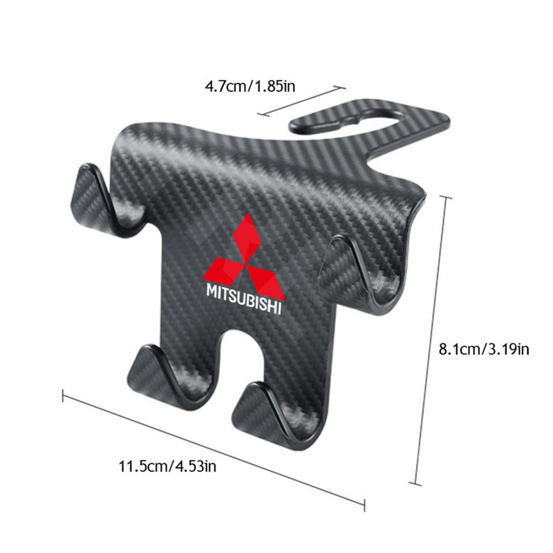 1ชิ้น Mitsubishi ตะขอเเขวนในรถยนต์ ตะขอเก็บของ ตะขอที่แขวนของหลังเบาะรถยนต์ ที่วางโทรศัพท์มือถือในรถยนต์ ตะขอเอนกประสงค์บนรถ สําหรับ Mitsubishi Xpander Cross Triton Grandis Attrage Mirage Outlander Xforce Pajero Sport ASX - รูปที่ 2