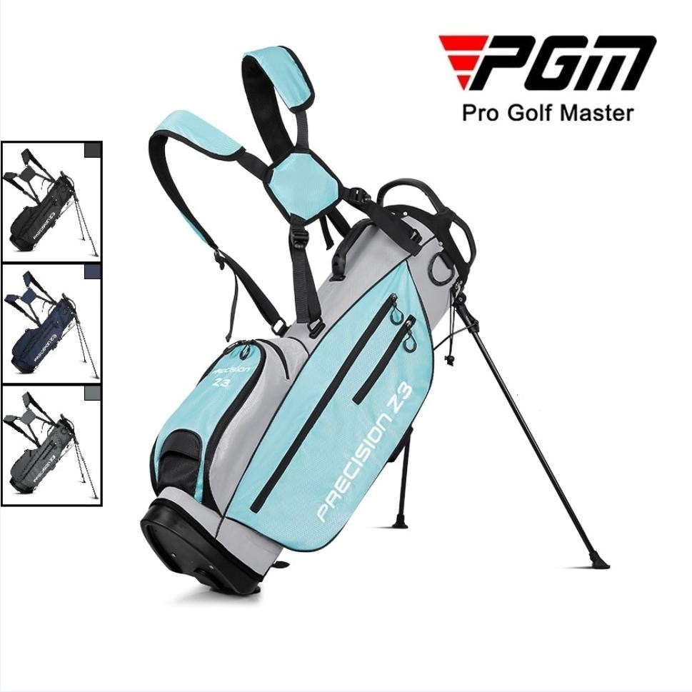 PGM QB074 ถุงกอล์ฟสำหรับผู้หญิงและผู้หญิงน้ำหนักเบาอเนกประสงค์ยืนขึ้นกระเป๋าสำหรับชุดเต็มของสโมสร