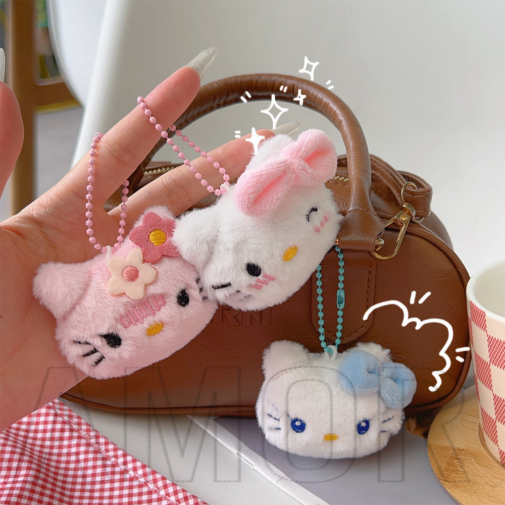SANRIO พวงกุญแจตุ๊กตา สวัสดี คิตตี้ - แฟชั่น, น่ารัก, การ์ตูน - อะนิเมะ ซานริโอ พวงกุญแจ - ของขวัญสําหรับนักเรียน, เพื่อน - พวงกุญแจ เครื่องประดับ - กระเป๋าเป