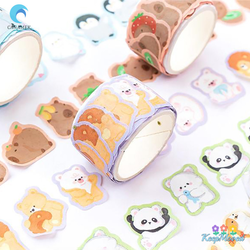 ผู้รักษาประตู 100แผ่นการ์ตูนกราฟฟิตีสัตว์เล็กตกแต่งเทปสร้างสรรค์บัญชีมือภาพตัดปะวัสดุสติกเกอร์ม้วนโรงเรียนเครื่องเขียนใหม่