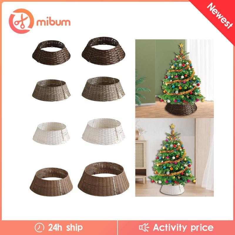 [มิบัม] ฝาครอบฐานต้นคริสต์มาสสําหรับต้นคริสต์มาสตกแต่งคริสต์มาสบ้านไร่