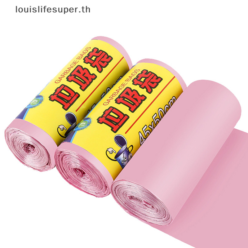 Lls 1ม้วนถุงขยะหนาสะดวกสิ่งแวดล้อมถุงพลาสติกทิ้งถุงขยะครัวครัวเรือนร้อน