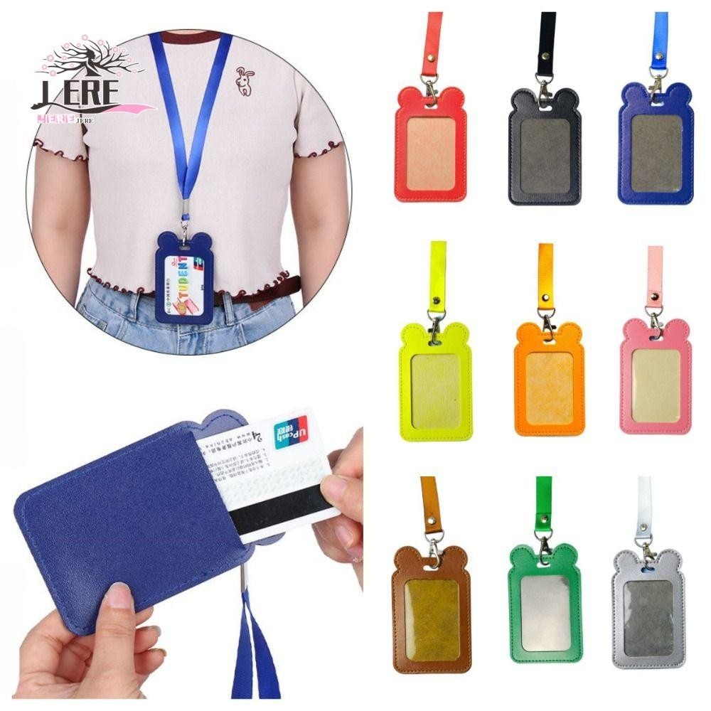 เจรีมี1 ที่ใส่บัตรประชาชน, ที่ใส่ป้ายแมวการ์ตูน, กระเป๋าใส่การ์ดทํางานหนัง ปู่ แฟชั่นมัลติฟังก์ชั่นทํางาน
