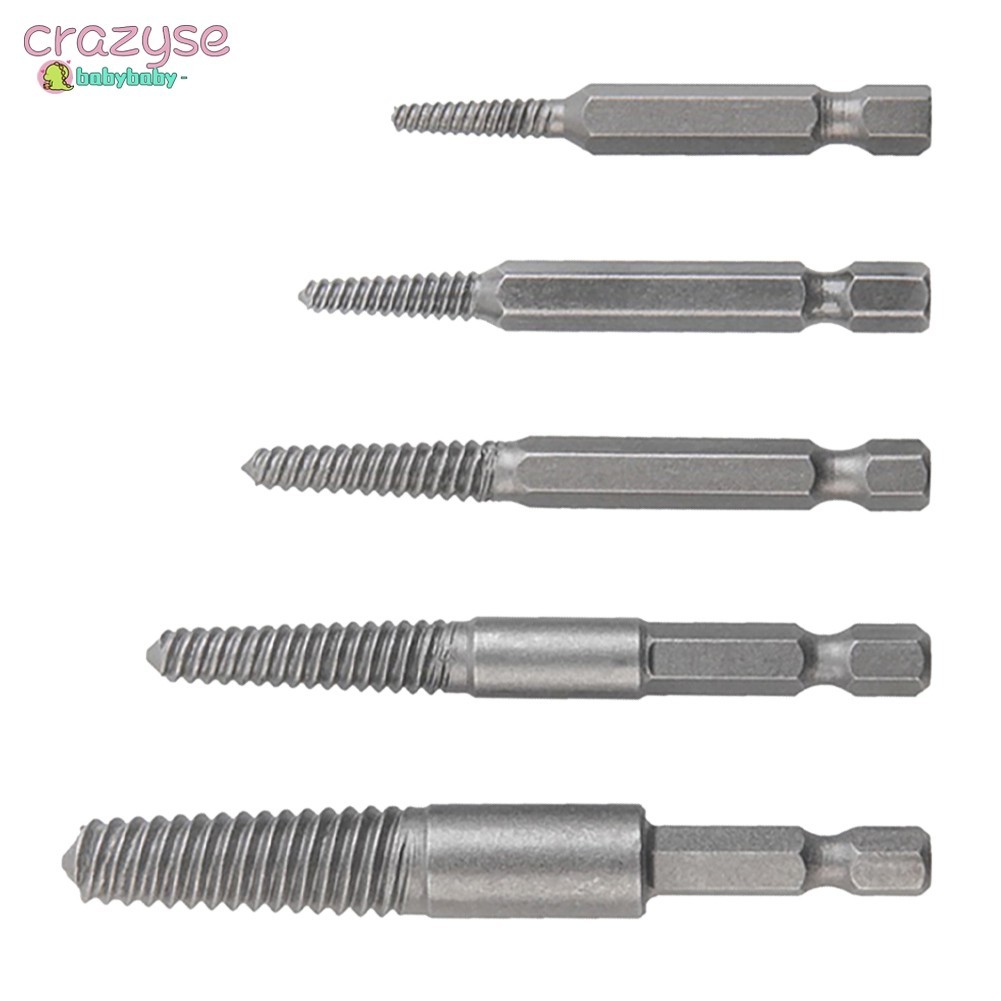 [Cra]คุณภาพสูงสกรู Extractor Center เจาะ Bits ท่องเที่ยวชุดหักเสียหาย Bolt Remover Removal