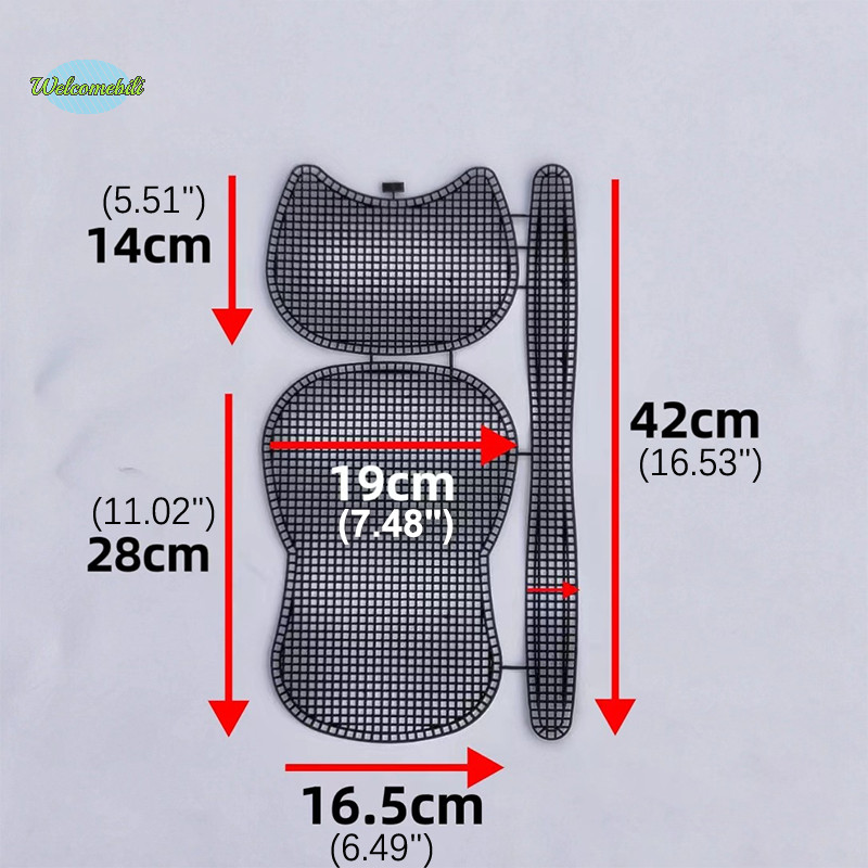 [Welcomebili] Underarm Bag Mesh Knitg Lining Weaving Plastic Mesh Sheet Accessories Velvet DIY Trim Tools NEW