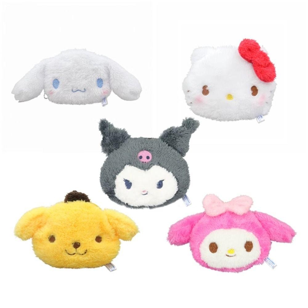Sevenhome3e กระเป๋าใส่เหรียญตุ๊กตาการ์ตูน, กระเป๋าใส่เหรียญ Kuromi Pompompurin Cinnamoroll, น่ารัก Melody กระเป๋าสตางค์ใบเล็ก Charm กระเป๋าจี้หญิง