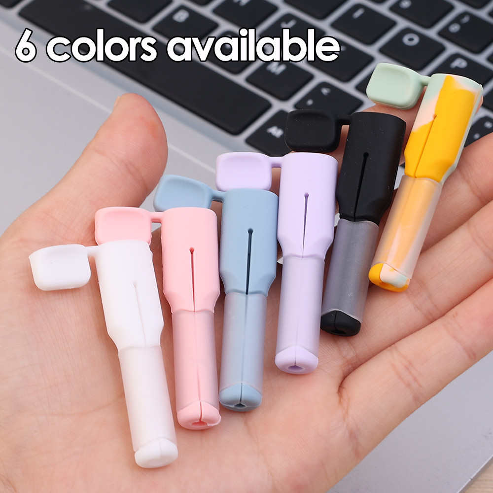 2 ชิ้น/เซ็ต Anti-Break Cable Protective Cover – Universal Cord Winder Protector – สายชาร์จโทรศัพท์ – สําหรับ iOS 18W/20W, USB-A, Type-C – สีลูกกวาด, ซิลิโคน, นุ่ม, ทนทาน ราคา ถูกที่สุด ดีลบีเคเค แกลเลอรีภาพที่ 3
