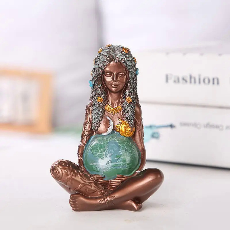 Mother Earth Statue Resin Craft Part Mother Earth Art Muse Statue Decorative Ornament