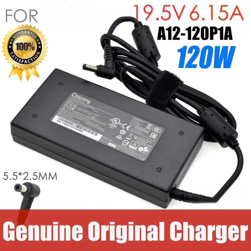 Chicony 19.5v 6.15a 120W อะแดปเตอร์ AC สําหรับ MSI MS-16GD MS-1492 MS-16J5 MS-16J2 MS-16J1 อะแดปเตอร